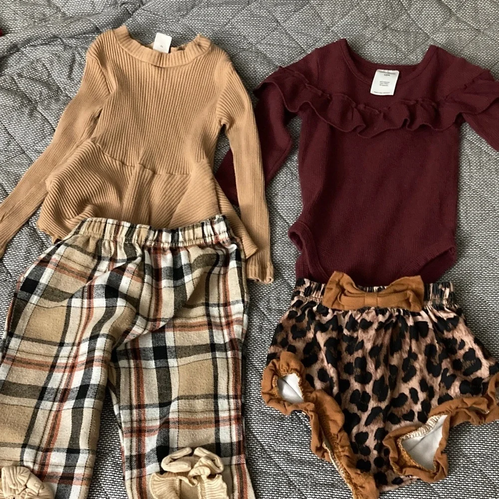 Bonnie Jean Orange and Pink Kids Dresses?(bundle)